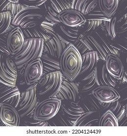 Seamless abstract pattern with the image of geometric elements and stripes
