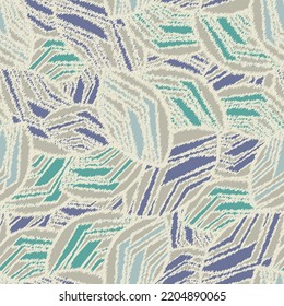 Seamless abstract pattern with the image of geometric broken lines and stripes
