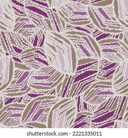 Seamless abstract pattern with the image of geometric broken lines and stripes

