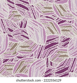 Seamless abstract pattern with the image of geometric broken lines and stripes
