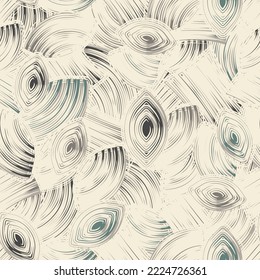 Seamless abstract pattern with the image of geometric elements and stripes
