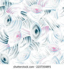 Seamless abstract pattern with the image of geometric elements and stripes
