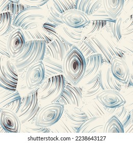 Seamless abstract pattern with the image of geometric elements and stripes
