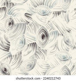 Seamless abstract pattern with the image of geometric elements and stripes
