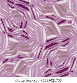 Seamless abstract pattern with the image of geometric broken lines and stripes
