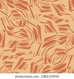 Seamless abstract pattern with the image of geometric broken lines and stripes
