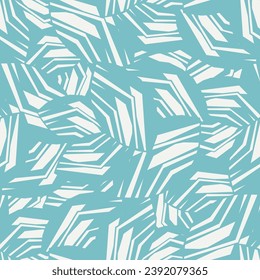 Seamless abstract pattern with the image of geometric broken lines and stripes
