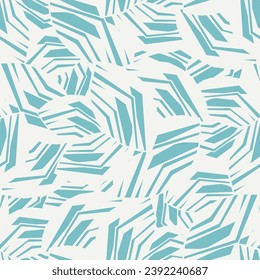 Seamless abstract pattern with the image of geometric broken lines and stripes
