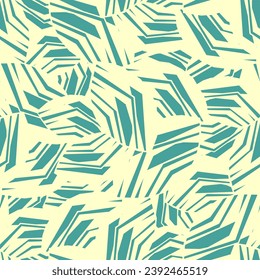 Seamless abstract pattern with the image of geometric broken lines and stripes

