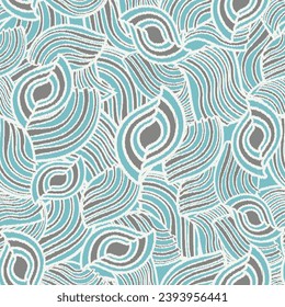 Seamless abstract pattern with the image of geometric elements and stripes
