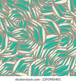 Seamless abstract pattern with the image of geometric broken lines and stripes
