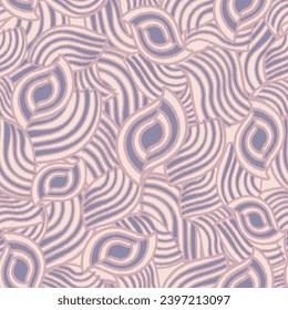 Seamless abstract pattern with the image of geometric elements and stripes
