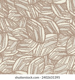Seamless abstract pattern with the image of geometric broken lines and stripes
