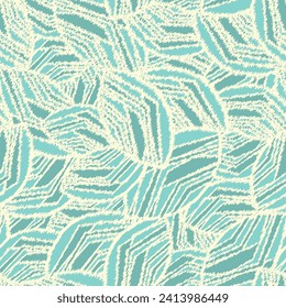 Seamless abstract pattern with the image of geometric broken lines and stripes
