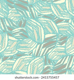 Seamless abstract pattern with the image of geometric broken lines and stripes
