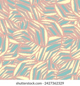 Seamless abstract pattern with the image of geometric broken lines and stripes
