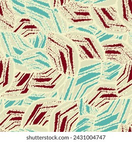 Patrón abstracto sin fisuras con la imagen de líneas rotas geométricas y rayas
