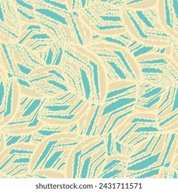 Seamless abstract pattern with the image of geometric broken lines and stripes
