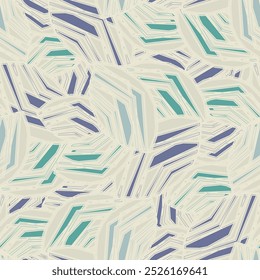 Seamless abstract pattern with the image of geometric broken lines and stripes
