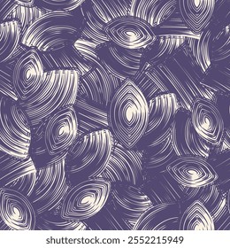 Seamless abstract pattern with the image of geometric elements and stripes
