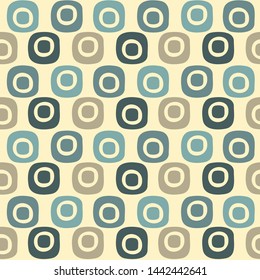 Seamless abstract pattern with the image of oval geometric shapes
