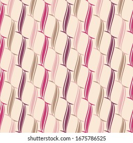 Seamless abstract pattern with the image of wavy rounded lines.
