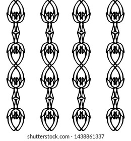Seamless abstract pattern. Imitation lace. Black lace on white background.Black and white graphics. For design and decoration of fabric, paper, Wallpaper and packaging.Grid pattern.