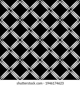 Nahtlose abstrakte Muster. Nachahmung. Weiße Spitzen auf schwarzem Hintergrund. Schwarz-Weiß-Grafik. Für Design und Dekoration von Stoff, Papier, Tapete und Verpackung.Mesh Muster.