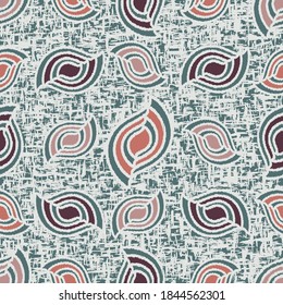 Seamless abstract pattern with jumbled strokes and geometric shapes
