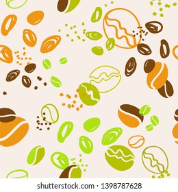 
seamless abstract pattern lemon anans coffee