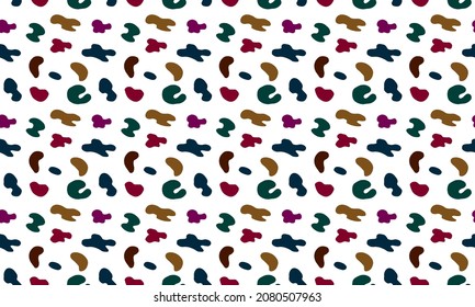 seamless abstract pattern with leopard print. vector illustration