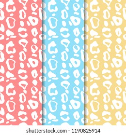 seamless abstract pattern with leopard spots print