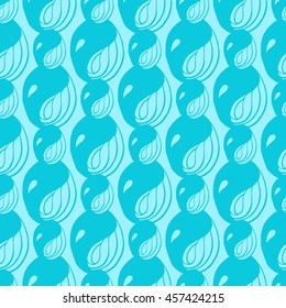 Seamless abstract pattern in light cyan and bright turquoise colors. Vector illustration.