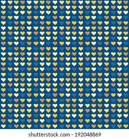 Seamless abstract pattern with little hearts