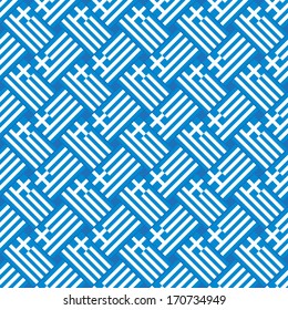 Seamless abstract pattern made with Greek flag
