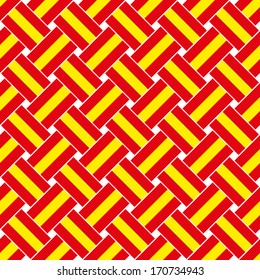Seamless abstract pattern made with Spain flag
