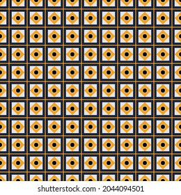 Seamless abstract pattern made from squares. Pattern in moroccan style.