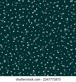 Seamless Abstract Pattern. Marble Wall Granite Texture. Mosaic Terrazzo Classic Design. Gray Vector Green Background. Terrazzo Color Modern Pattern. White Concrete Irregular Art. Glass Venetian Print