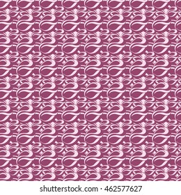 Seamless abstract pattern in mauve and pastel pink colors. Vector illustration.