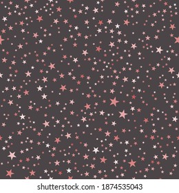 Seamless abstract pattern of million stars vector background