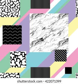 Seamless abstract pattern in modern geometric style 2