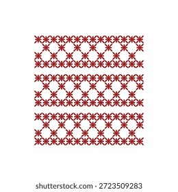 Un patrón abstracto sin fisuras gráfico moderno Folk Style Cross Stitch Pattern