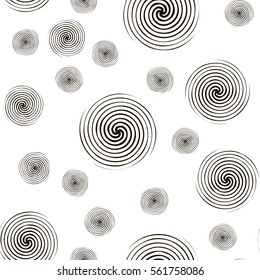 Seamless abstract pattern in modern style with spiral elements. Vector background for wrapping paper, wallpaper, fabrics, design. interior design, business cards, posters and banners.