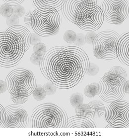 Seamless abstract pattern in modern style with spiral elements. Vector background for wrapping paper, wallpaper, fabrics, design. interior design, business cards, posters and banners.