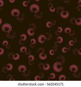 Seamless abstract pattern in modern style with spiral elements. Vector background for wrapping paper, wallpaper, fabrics, design. interior design, business cards, posters and banners