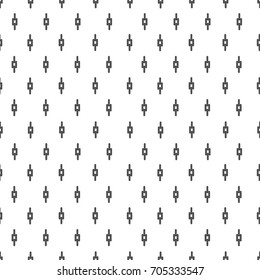 Seamless abstract pattern. Monochrome geometric background of the chain link.