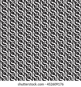 Seamless abstract pattern. Monochrome image. Geometric repeating elements. Vector illustration.
