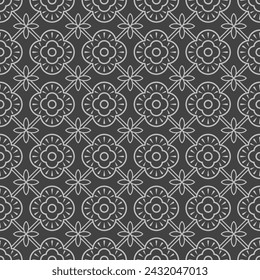 seamless abstract pattern with monochrome style