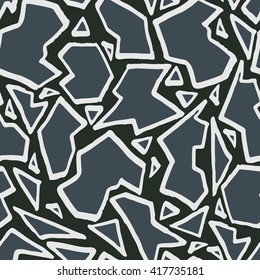 Seamless abstract pattern of a mosaic of shards.
