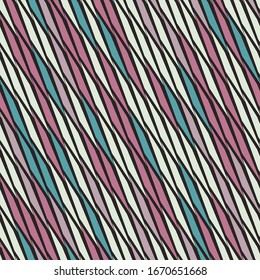 Seamless abstract pattern with multicolored diagonal strokes.
